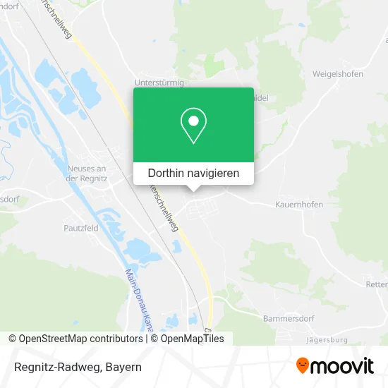 Regnitz-Radweg Karte