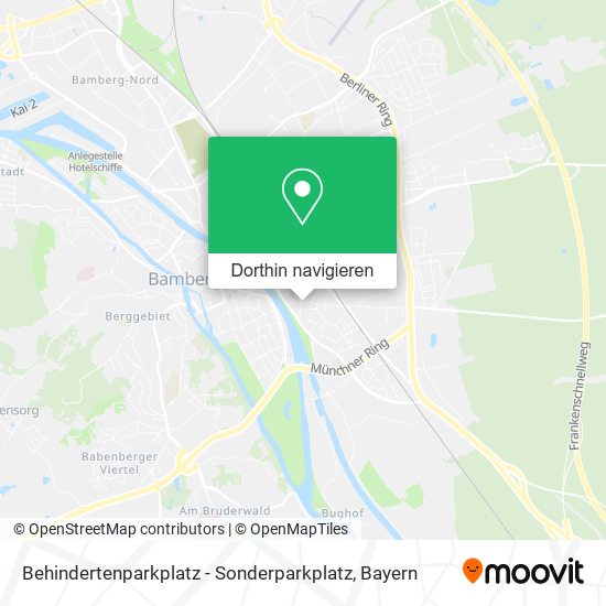 Behindertenparkplatz - Sonderparkplatz Karte