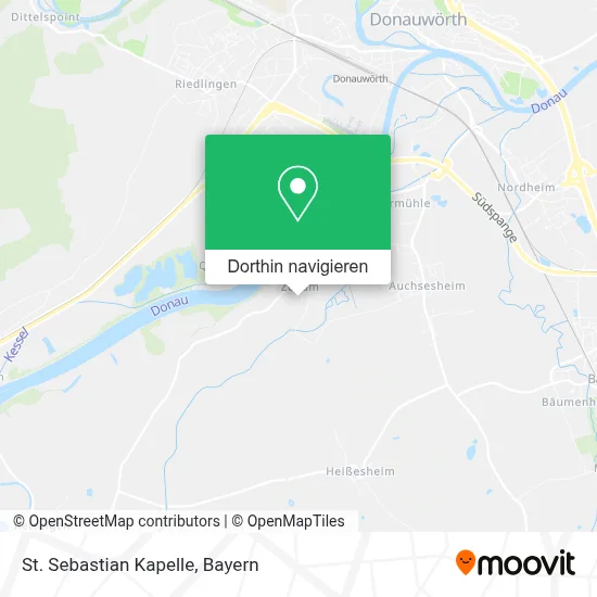 St. Sebastian Kapelle Karte