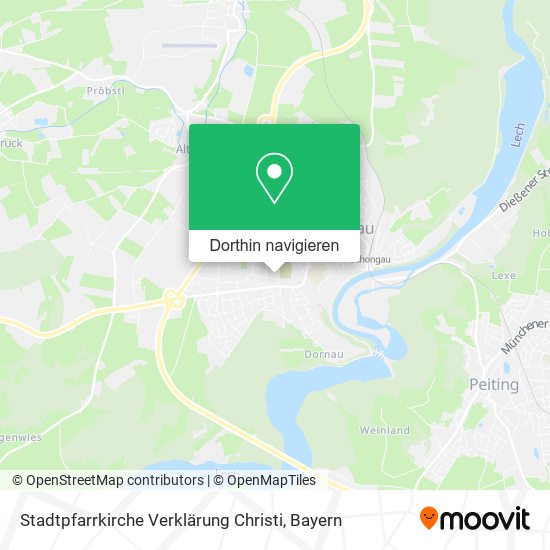 Stadtpfarrkirche Verklärung Christi Karte