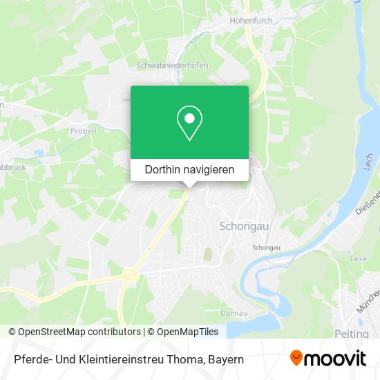 Pferde- Und Kleintiereinstreu Thoma Karte