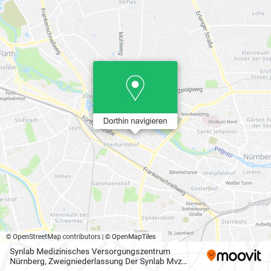 Synlab Medizinisches Versorgungszentrum Nürnberg, Zweigniederlassung Der Synlab Mvz Weiden Gmbh Karte