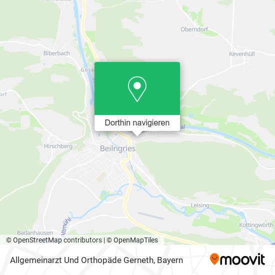 Allgemeinarzt Und Orthopäde Gerneth Karte