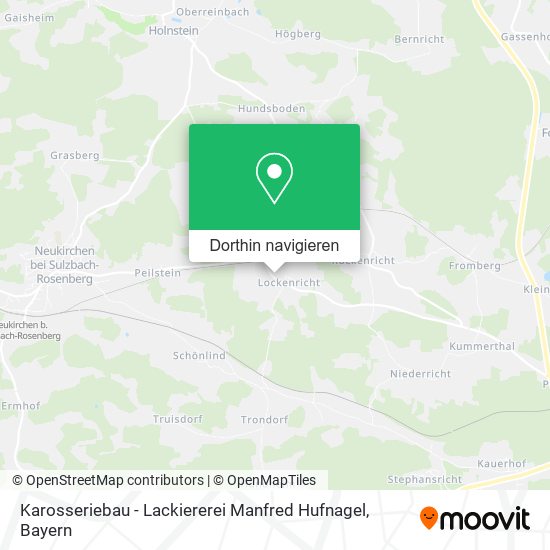 Karosseriebau - Lackiererei Manfred Hufnagel Karte