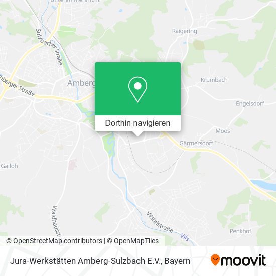 Jura-Werkstätten Amberg-Sulzbach E.V. Karte