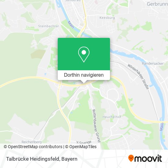 Talbrücke Heidingsfeld Karte