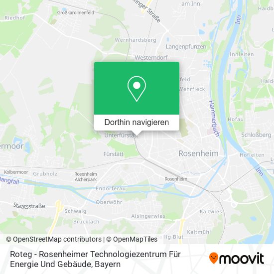 Roteg - Rosenheimer Technologiezentrum Für Energie Und Gebäude Karte