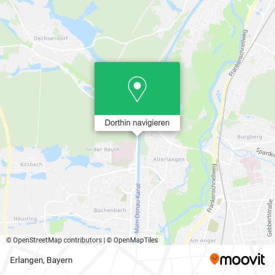 Erlangen Karte