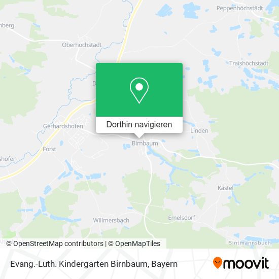 Evang.-Luth. Kindergarten Birnbaum Karte