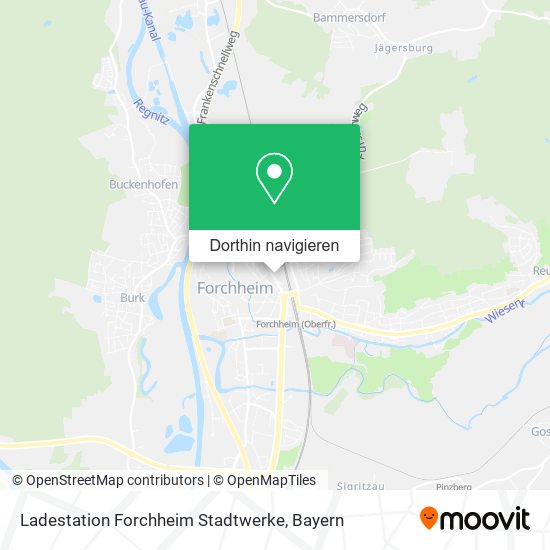 Ladestation Forchheim Stadtwerke Karte