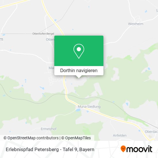 Erlebnispfad Petersberg - Tafel 9 Karte