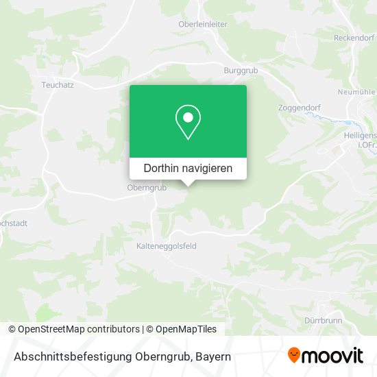 Abschnittsbefestigung Oberngrub Karte