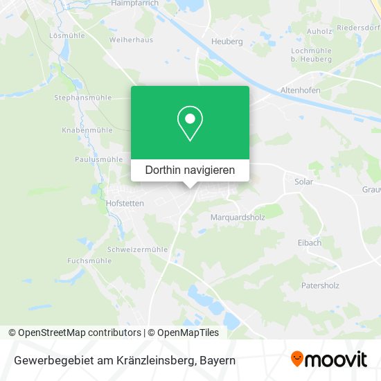 Gewerbegebiet am Kränzleinsberg Karte