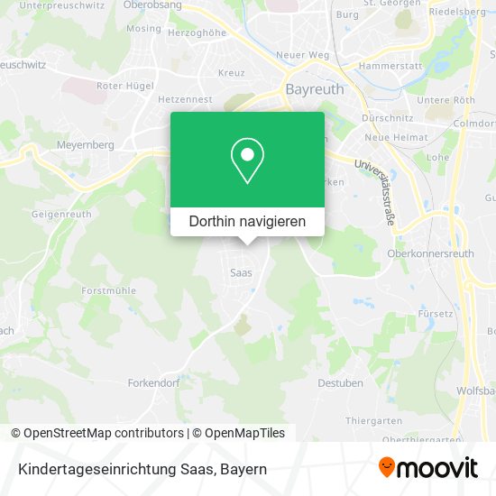 Kindertageseinrichtung Saas Karte