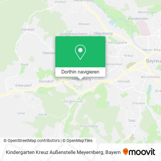 Kindergarten Kreuz Außenstelle Meyernberg Karte