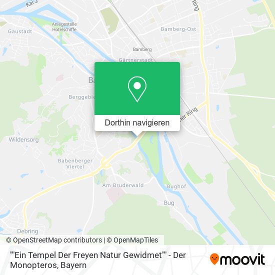 ""Ein Tempel Der Freyen Natur Gewidmet"" - Der Monopteros Karte