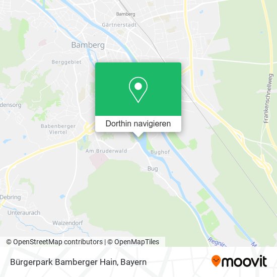 Bürgerpark Bamberger Hain Karte