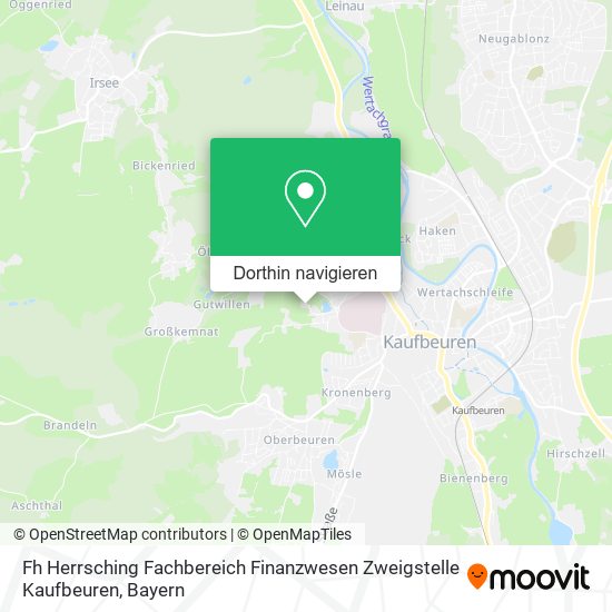 Fh Herrsching Fachbereich Finanzwesen Zweigstelle Kaufbeuren Karte