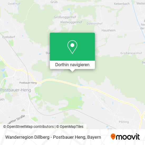 Wanderregion Dillberg - Postbauer Heng Karte