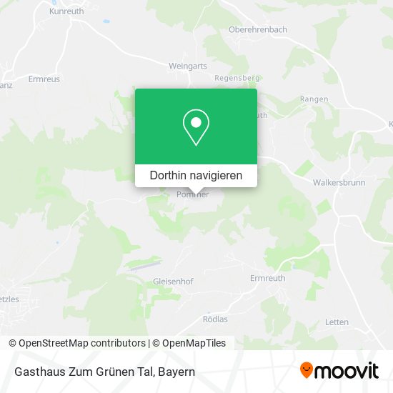 Gasthaus Zum Grünen Tal Karte