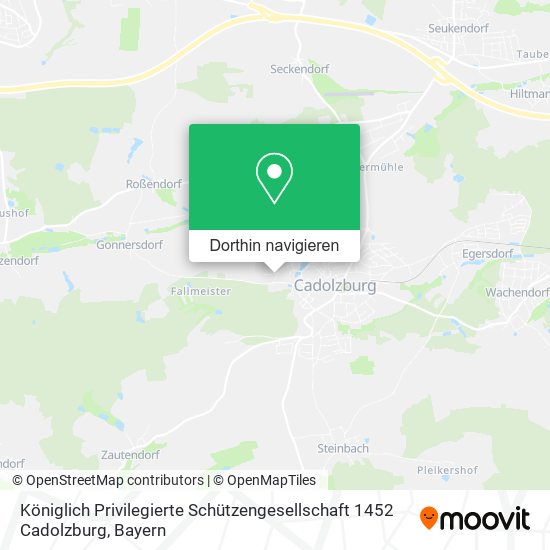 Königlich Privilegierte Schützengesellschaft 1452 Cadolzburg Karte