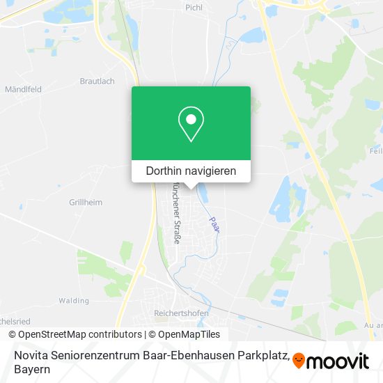 Novita Seniorenzentrum Baar-Ebenhausen Parkplatz Karte