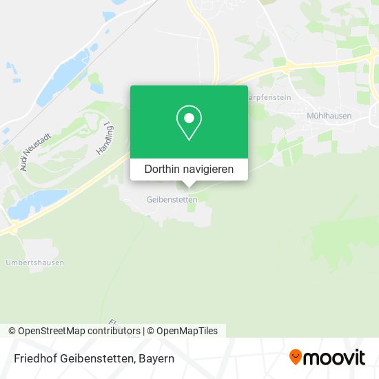 Friedhof Geibenstetten Karte