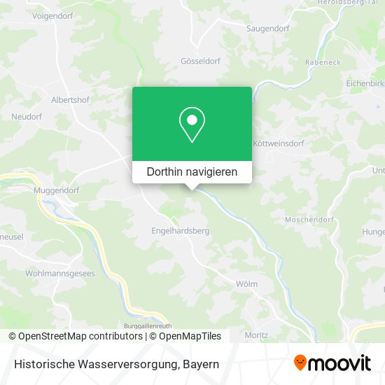 Historische Wasserversorgung Karte