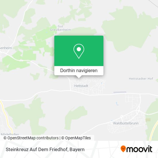 Steinkreuz Auf Dem Friedhof Karte