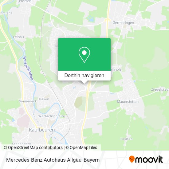 Mercedes-Benz Autohaus Allgäu Karte