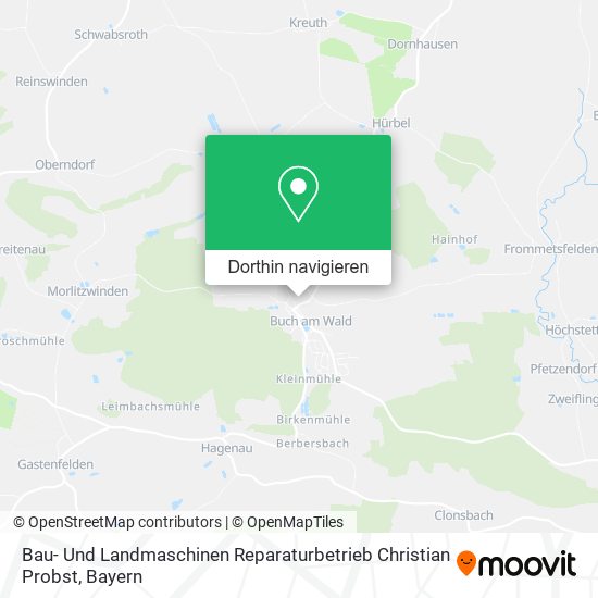 Bau- Und Landmaschinen Reparaturbetrieb Christian Probst Karte