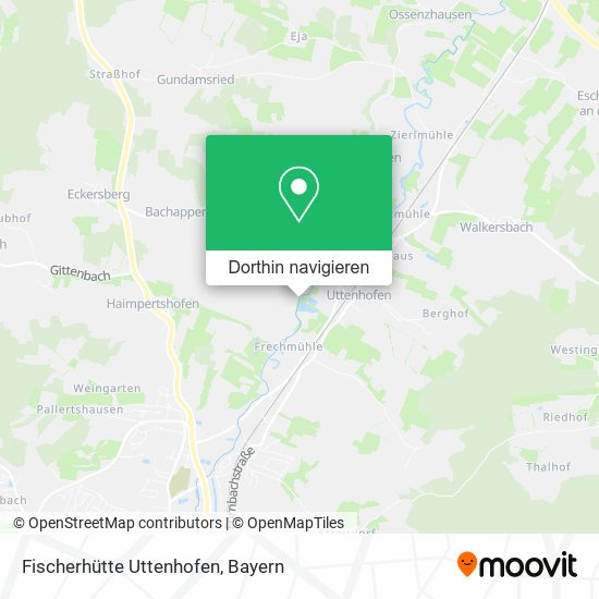 Fischerhütte Uttenhofen Karte