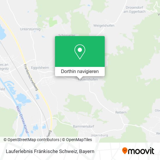 Lauferlebnis Fränkische Schweiz Karte