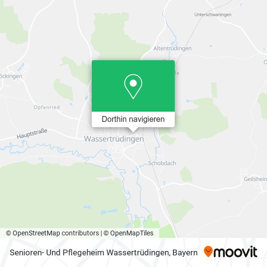 Senioren- Und Pflegeheim Wassertrüdingen Karte