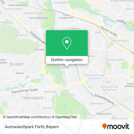 Autowaschpark Fürth Karte