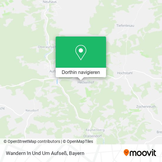 Wandern In Und Um Aufseß Karte