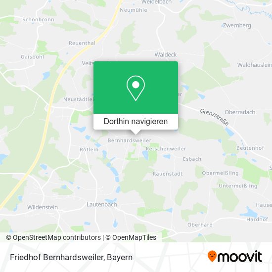 Friedhof Bernhardsweiler Karte