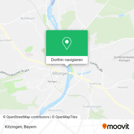 Kitzingen Karte