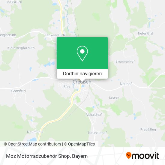Moz Motorradzubehör Shop Karte