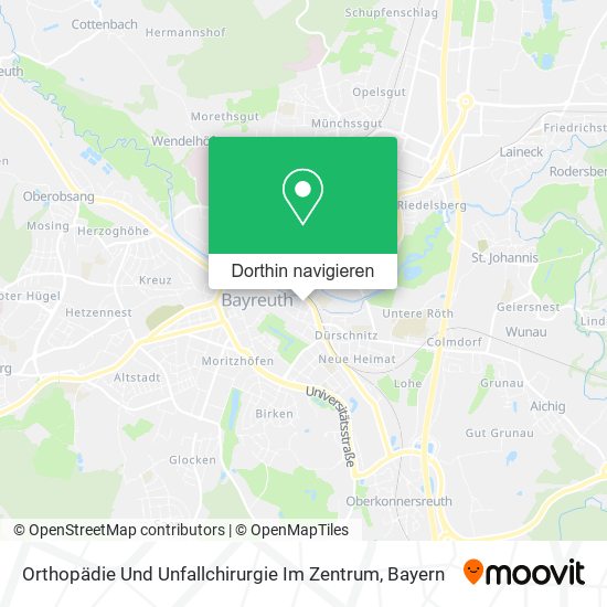 Orthopädie Und Unfallchirurgie Im Zentrum Karte
