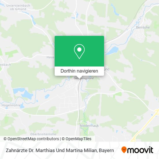 Zahnärzte Dr. Marthias Und Martina Milian Karte