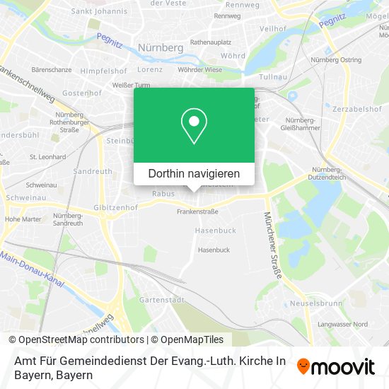 Amt Für Gemeindedienst Der Evang.-Luth. Kirche In Bayern Karte
