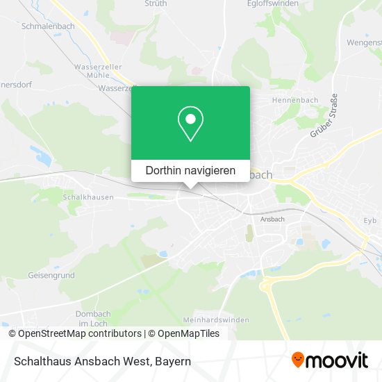 Schalthaus Ansbach West Karte