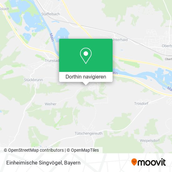 Einheimische Singvögel Karte