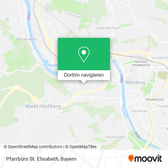 Pfarrbüro St. Elisabeth Karte