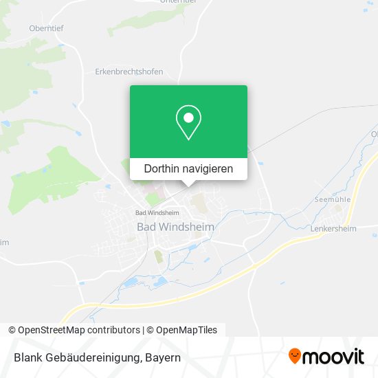 Blank Gebäudereinigung Karte