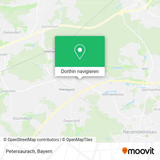 Petersaurach Karte