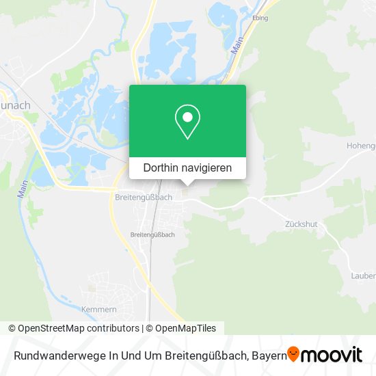 Rundwanderwege In Und Um Breitengüßbach Karte