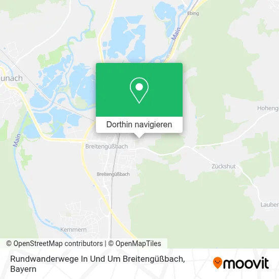 Rundwanderwege In Und Um Breitengüßbach Karte