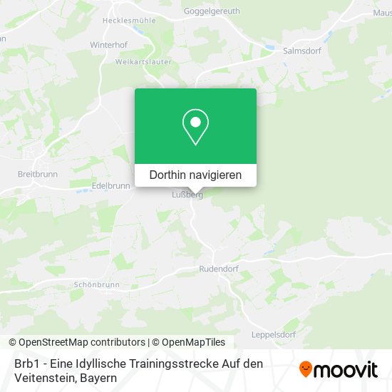 Brb1 - Eine Idyllische Trainingsstrecke Auf den Veitenstein Karte